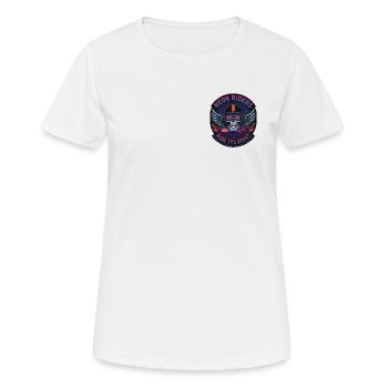 Neon Riders MC Crâne - T-shirt respirant Femme - blanc - Devant - AI Model Female 172 dark (172cm)