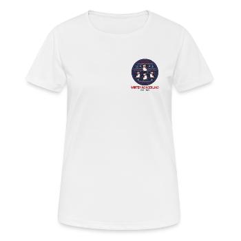 Motif Winter wonderland Penguins Winter Wonderland - Women's Breathable T-Shirt - white - Front - AI Model Female 172 dark (172cm)