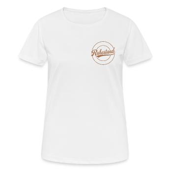 Ruhestand nicht mehr zuständig Rentner - Frauen T-Shirt atmungsaktiv - Weiß - Vorne - AI Model Female 172 dark (172cm)