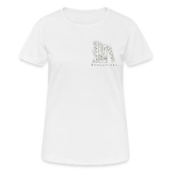 Booklovers - Frauen T-Shirt atmungsaktiv - Weiß - Vorne - AI Model Female 172 dark (172cm)