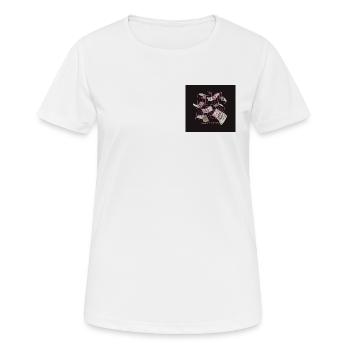 Lignes Néon et Billets de Banque - T-shirt respirant Femme - blanc - Devant - AI Model Female 172 dark (172cm)