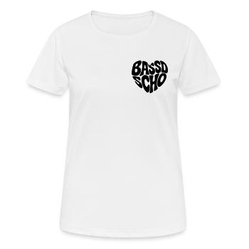 Bassd scho - Frauen T-Shirt atmungsaktiv - Weiß - Vorne - AI Model Female 172 dark (172cm)