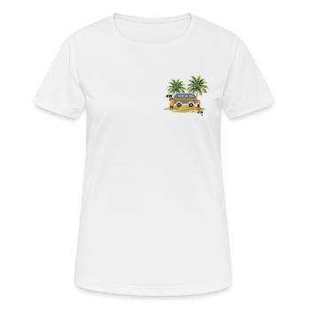 ER ICH - Frauen T-Shirt atmungsaktiv - Weiß - Vorne - AI Model Female 172 dark (172cm)