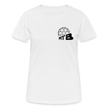 Disque de frein VTT - T-shirt respirant Femme - blanc - Devant - AI Model Female 172 dark (172cm)