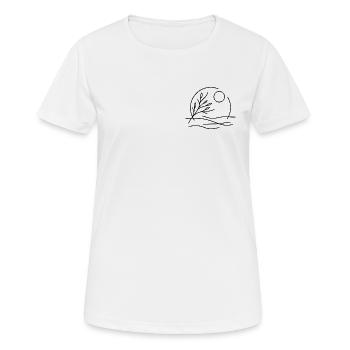 Haiku - Poesie der Natur - Frauen T-Shirt atmungsaktiv - Weiß - Vorne - AI Model Female 172 dark (172cm)