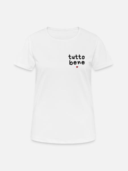 Tutto Bene - Frauen T-Shirt atmungsaktiv - Weiß
