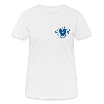 Valentinstag Geschenk: Du und ich mit Leichtigkeit - Frauen T-Shirt atmungsaktiv - Weiß - Vorne - AI Model Female 172 dark (172cm)