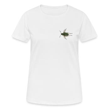 Coléoptère d'or - T-shirt respirant Femme - blanc - Devant - AI Model Female 172 dark (172cm)