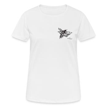 Mite - T-shirt respirant Femme - blanc - Devant - AI Model Female 172 dark (172cm)