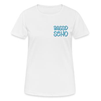 Bassd scho - Frauen T-Shirt atmungsaktiv - Weiß - Vorne - AI Model Female 172 dark (172cm)