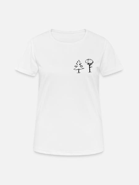 Bäume - Frauen T-Shirt atmungsaktiv - Weiß