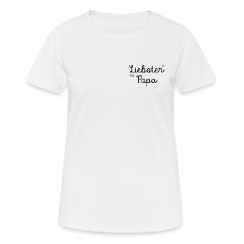 Gifts for Fathers Dearest Dad - Women's Breathable T-Shirt - white - Front - AI Model Female 172 dark (172cm)