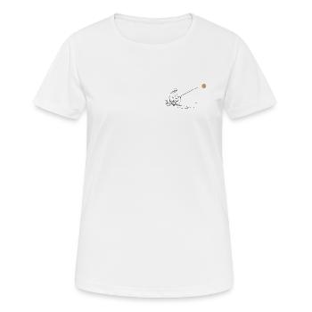 Fishing on the lake - Women's Breathable T-Shirt - white - Front - AI Model Female 172 dark (172cm)