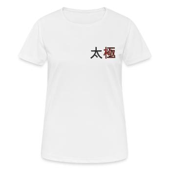 Tai Chi - Frauen T-Shirt atmungsaktiv - Weiß - Vorne - AI Model Female 172 dark (172cm)