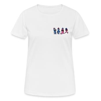 Extraterrestres hauts en couleur - Horst, Björn, Philip et Peter - T-shirt respirant Femme - blanc - Devant - AI Model Female 172 dark (172cm)