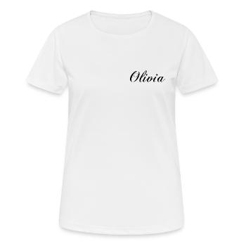 Olivia - Women's Breathable T-Shirt - white - Front - AI Model Female 172 dark (172cm)