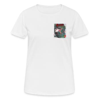 Signal d’alerte du chaos de l’euro - T-shirt respirant Femme - blanc - Devant - AI Model Female 172 dark (172cm)