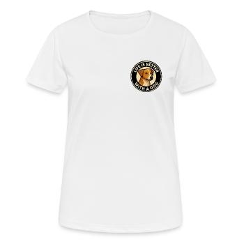 Life is better with - Frauen T-Shirt atmungsaktiv - Weiß - Vorne - AI Model Female 172 dark (172cm)