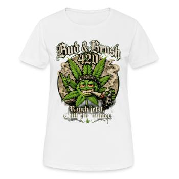   chill immer - Frauen T-Shirt atmungsaktiv - Weiß - Vorne - AI Model Female 172 dark (172cm)