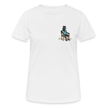 Président de la Caisse de Minorque - T-shirt respirant Femme - blanc - Devant - AI Model Female 172 dark (172cm)