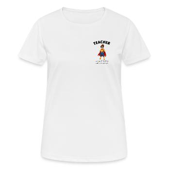 Super-héroïne Maîtresse du Don - T-shirt respirant Femme - blanc - Devant - AI Model Female 172 dark (172cm)