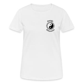 yin yang ENERGIE RELAXATION - T-shirt respirant Femme - blanc - Devant - AI Model Female 172 dark (172cm)