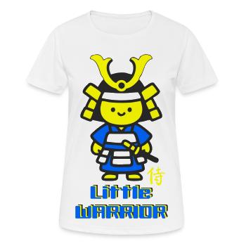 Kleiner Samurai Krieger - Frauen T-Shirt atmungsaktiv - Weiß - Vorne - AI Model Female 172 dark (172cm)