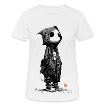 Fantôme Solitaire - T-shirt respirant Femme - blanc - Devant - AI Model Female 172 dark (172cm)