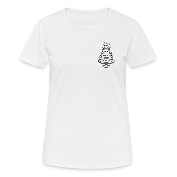 Wedding - Wedding cake - Women's Breathable T-Shirt - white - Front - AI Model Female 172 dark (172cm)