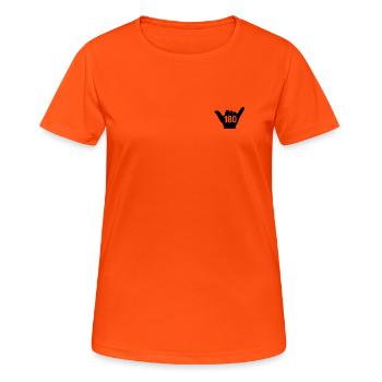 Darts WM 180 Shaka Style für Dartsfans - Frauen T-Shirt atmungsaktiv - Neonorange - Vorne - AI Model Female 172 dark (172cm)