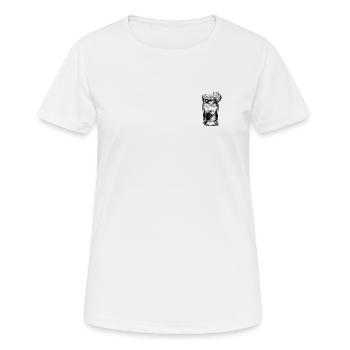 Sombre et Orageuse - T-shirt respirant Femme - blanc - Devant - AI Model Female 172 dark (172cm)