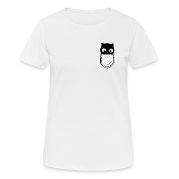 Chat Chats - T-shirt respirant Femme - blanc - Devant - AI Model Female 172 dark (172cm)