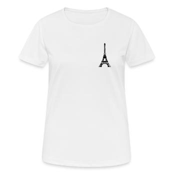 Tour Eiffel - T-shirt respirant Femme - blanc - Devant - AI Model Female 172 dark (172cm)