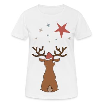 Weihnachten - Frauen T-Shirt atmungsaktiv - Weiß - Vorne - AI Model Female 172 dark (172cm)