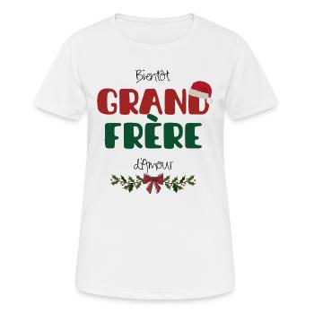 Soon Big Brother Christmas - Women's Breathable T-Shirt - white - Front - AI Model Female 172 dark (172cm)