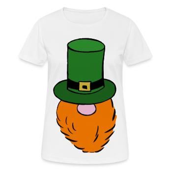 Grüner Leprechaun Hut - Frauen T-Shirt atmungsaktiv - Weiß - Vorne - AI Model Female 172 dark (172cm)