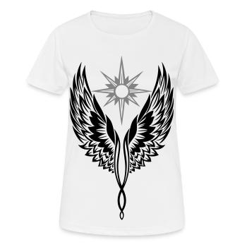 Ailes d’ange Ailes d’ange Archange - T-shirt respirant Femme - blanc - Devant - AI Model Female 172 dark (172cm)