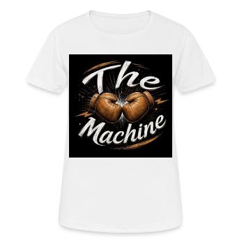 La Machine Boxing - T-shirt respirant Femme - blanc - Devant - AI Model Female 172 dark (172cm)