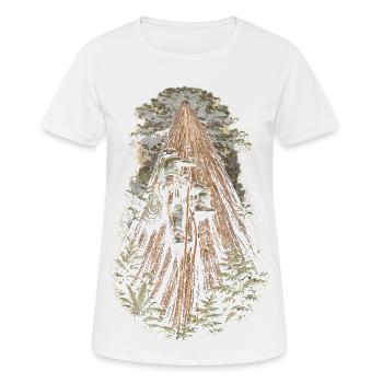 Baumpfleger Baumpflege - Frauen T-Shirt atmungsaktiv - Weiß - Vorne - AI Model Female 172 dark (172cm)