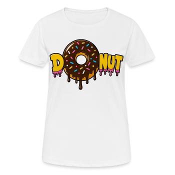 Chocolate Donut - Women's Breathable T-Shirt - white - Front - AI Model Female 172 dark (172cm)