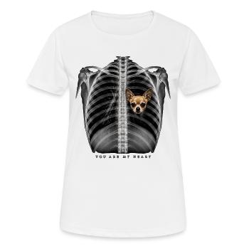 You Are My Heart - Women's Breathable T-Shirt - white - Front - AI Model Female 172 dark (172cm)