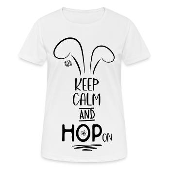 Ostern - Frauen T-Shirt atmungsaktiv - Weiß - Vorne - AI Model Female 172 dark (172cm)