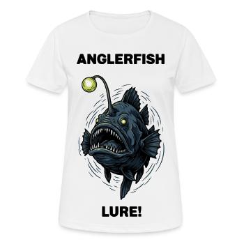Abyssal monkfish Lure anglerfish - Women's Breathable T-Shirt - white - Front - AI Model Female 172 dark (172cm)