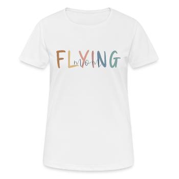 Flugbegleiter Geschenk - Muttertag Geschenk - Frauen T-Shirt atmungsaktiv - Weiß - Vorne - AI Model Female 172 dark (172cm)