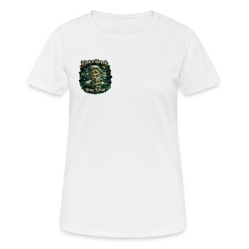 Cosmo-Kumpel im Weltraumanzug - Frauen T-Shirt atmungsaktiv - Weiß - Vorne - AI Model Female 172 dark (172cm)
