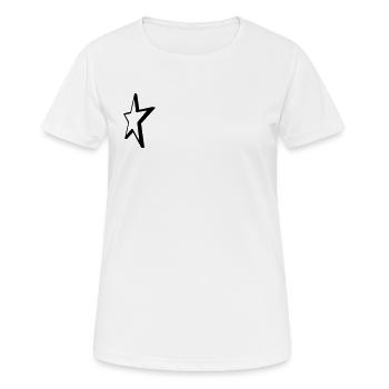 Stern - Frauen T-Shirt atmungsaktiv - Weiß - Vorne - AI Model Female 172 dark (172cm)