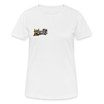 B-Angel - Parfois Enfant Parfois Ange - T-shirt respirant Femme - blanc - Devant - AI Model Female 172 dark (172cm)