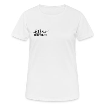 Kiteboard,Kiteboarder,Kite,Kiteboarding,Meer,Board - Frauen T-Shirt atmungsaktiv - Weiß - Vorne - AI Model Female 172 dark (172cm)