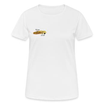 Braut Gold Herz Hochzeit JGA Team Bride Geschenk - Frauen T-Shirt atmungsaktiv - Weiß - Vorne - AI Model Female 172 dark (172cm)