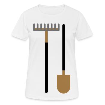 garden devices - Women's Breathable T-Shirt - white - Front - AI Model Female 172 dark (172cm)